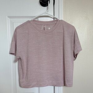 Women's Pink Cropped Workout Top